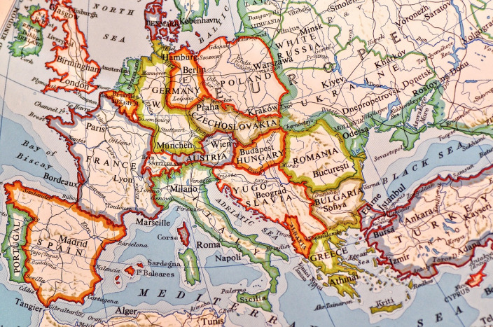 Europe map alt